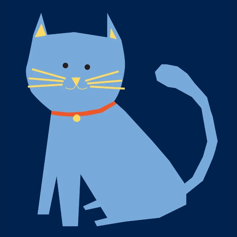 Chat bleu