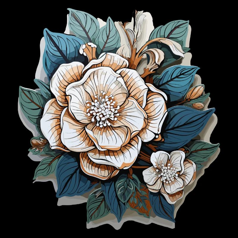 Fleurs blanches