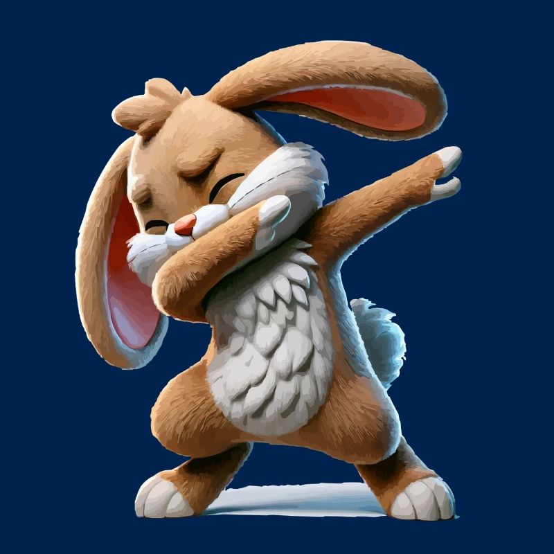 Rabbit Dabbing Comic