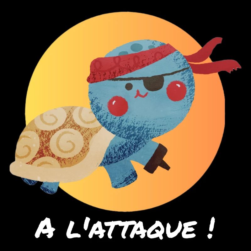 Pirate turtle, on the attack!