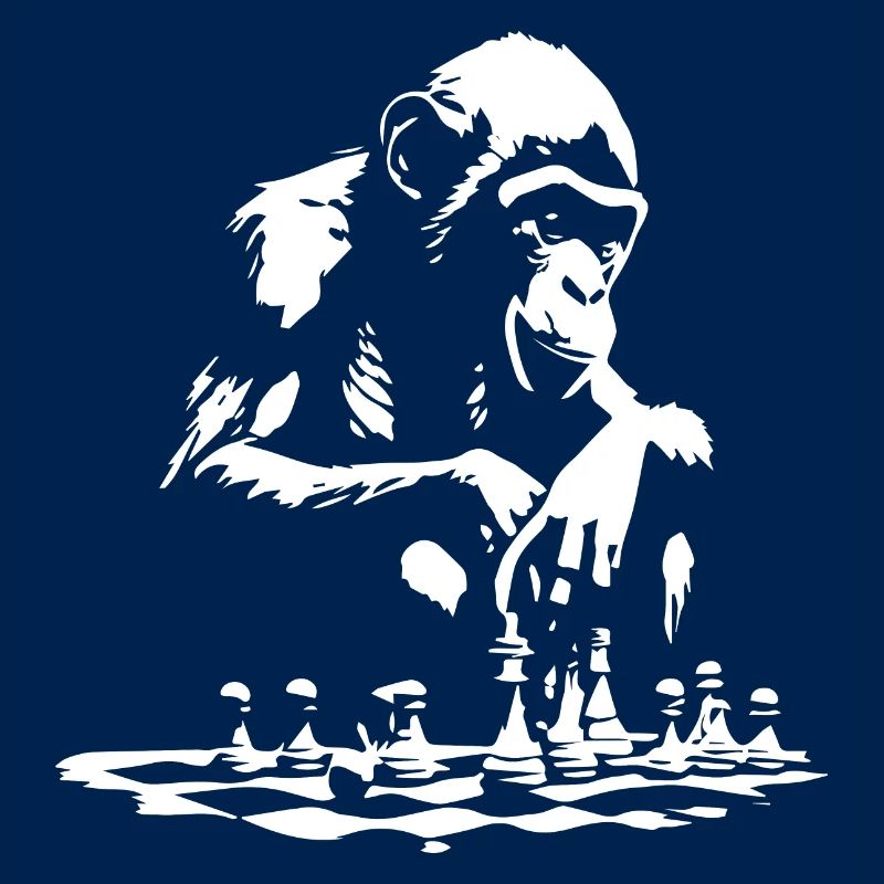 monkey play chess