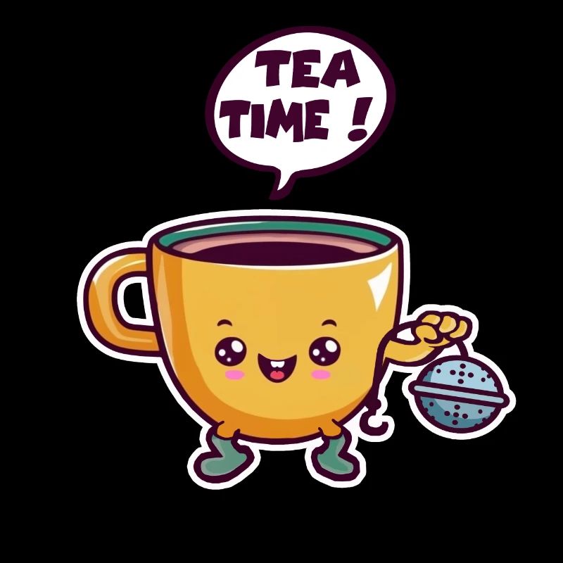 Tea Time Cute Drawing Chibi Mug Mug