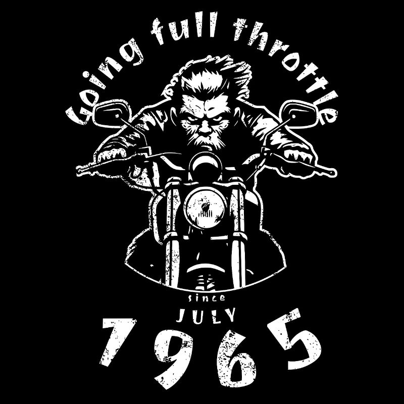 60. Geburtstag Going full throttle since 07/1965