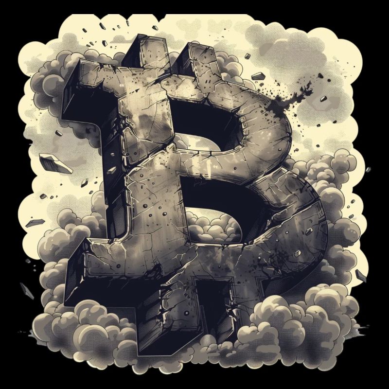 Designs crypto, rétro et minimalistes Bitcoin