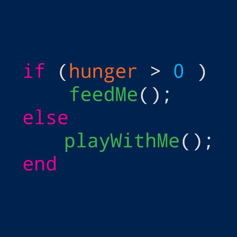 Programmierer Quellcode Hunger oder Spielen
