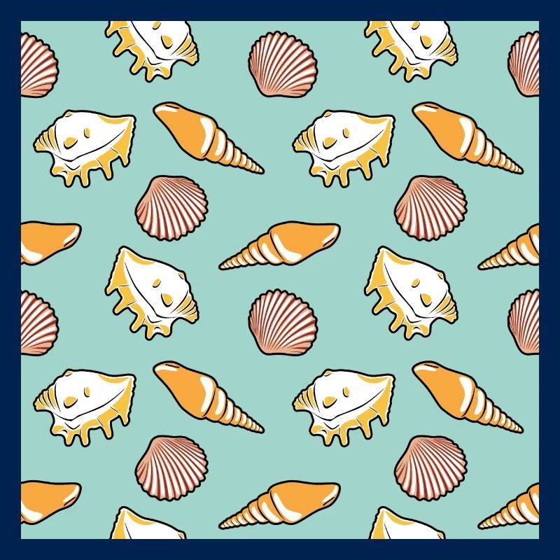Bright pattern with shells
