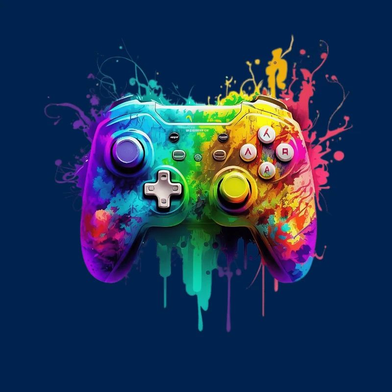 Neon Gaming Controller / Kontroller