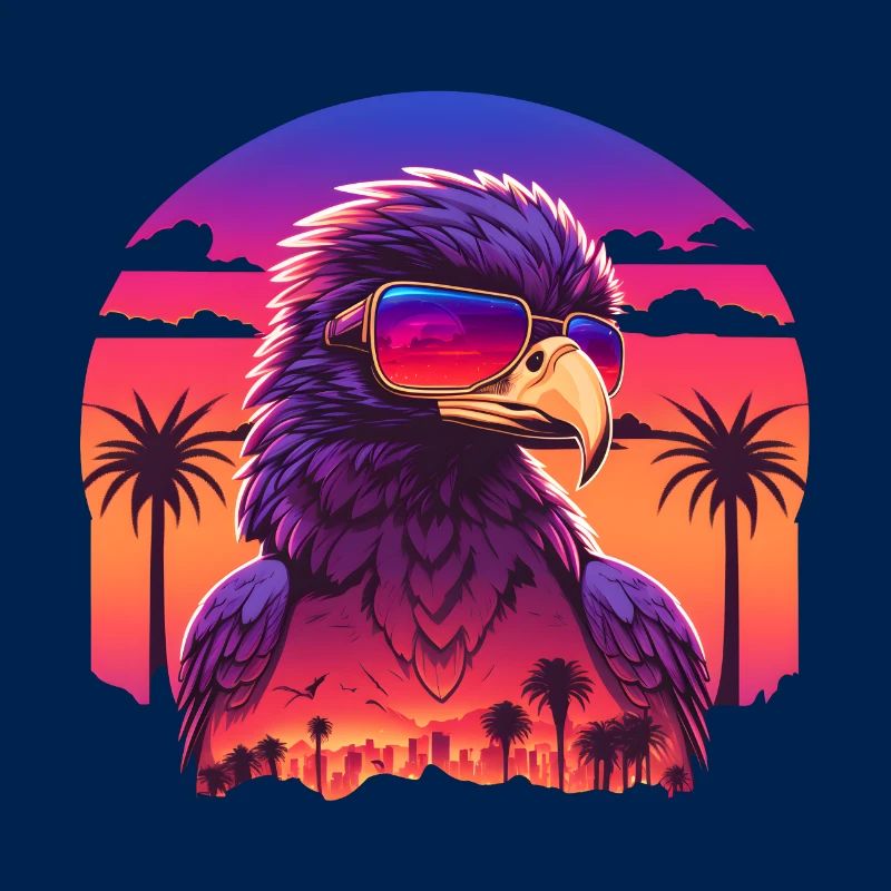 Synthwave eagle