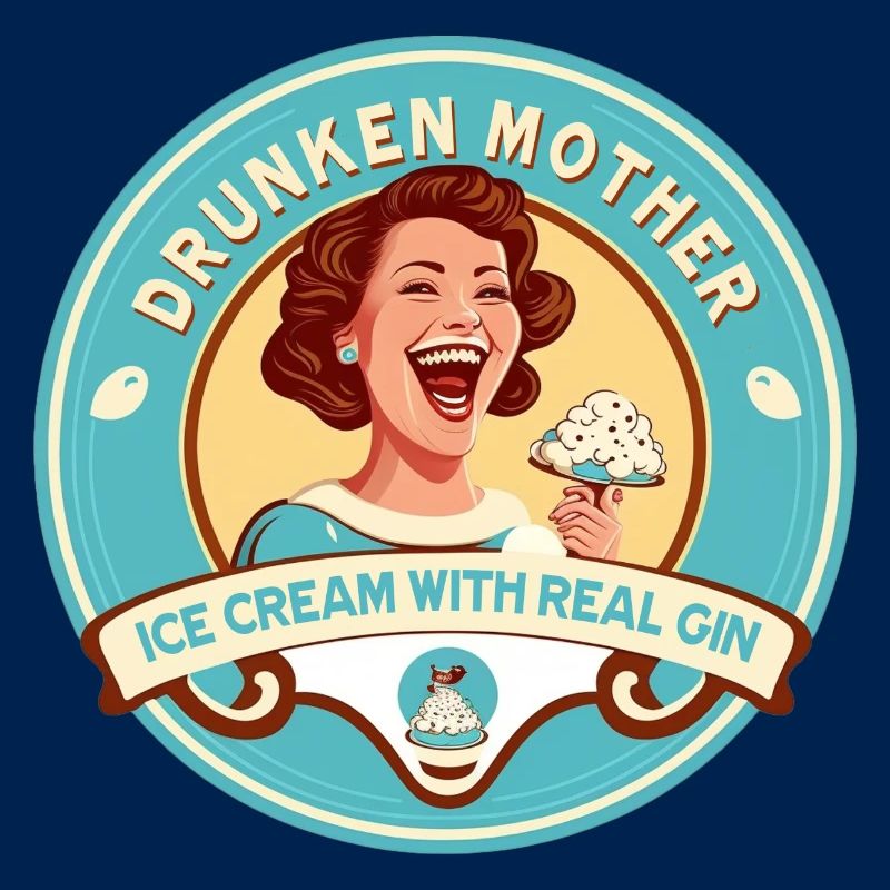 Betrunkenes Mutter-Eis