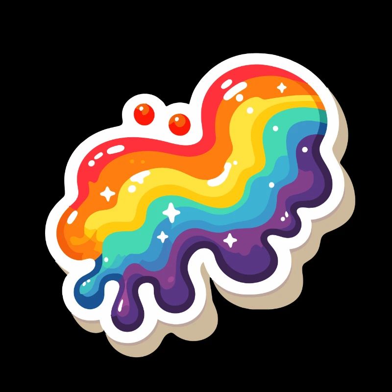 Rainbow Pouring Paint