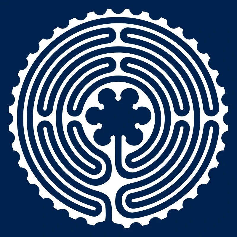 Labyrinth vector illustration color change possible