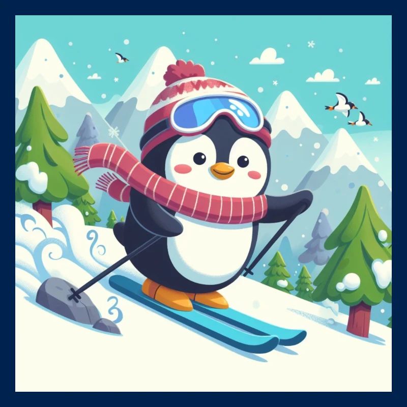 Ski-Pinguin