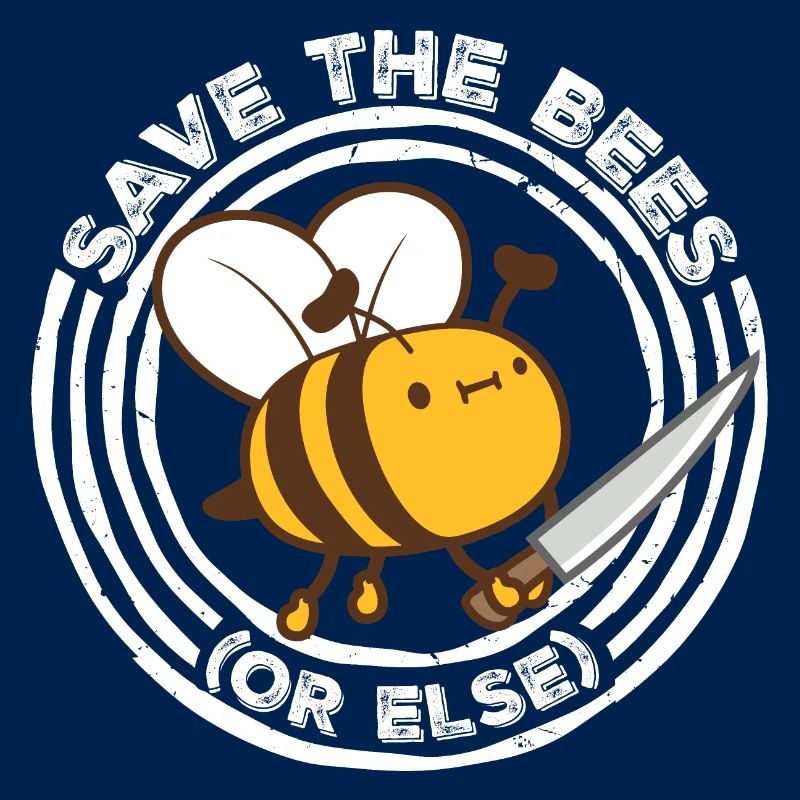 Rette die Bienen oder sonst Messer Spaß Süße Biene Imker