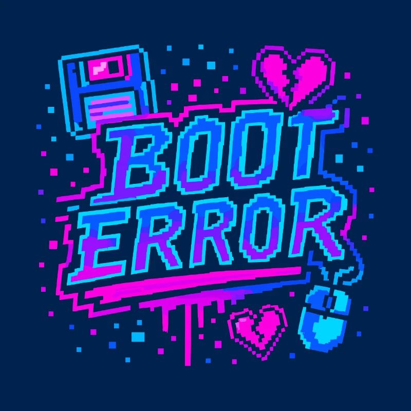 BOOT ERROR – Retro Pixel Graffiti