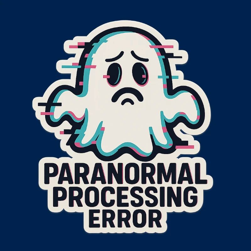 Paranormal Processing Error - Glitchy Ghost