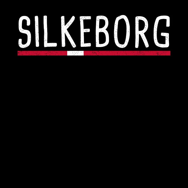 Silkeborg Denmark City Danish Flag Gift