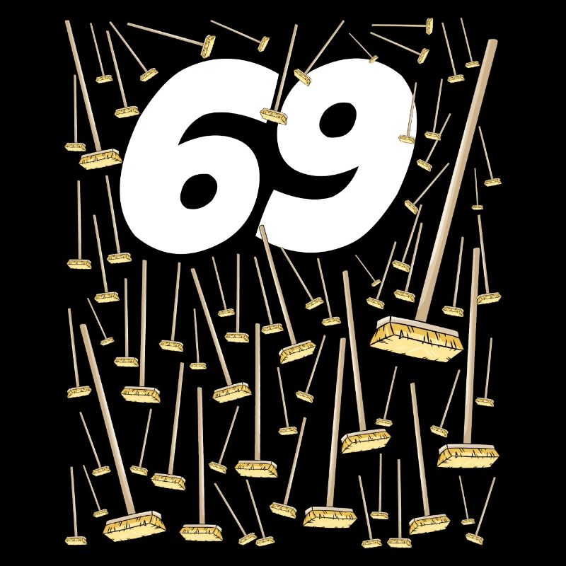 69 Geburtstag Besen lustig Mann oder Frau