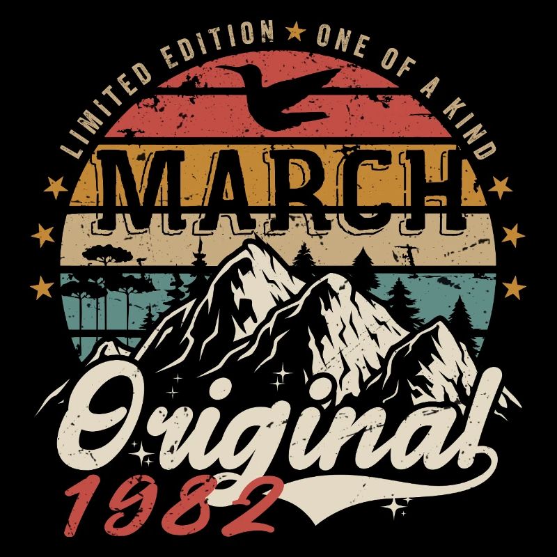 Génial Depuis Mars 1982 | Anniversaire Mars 1982