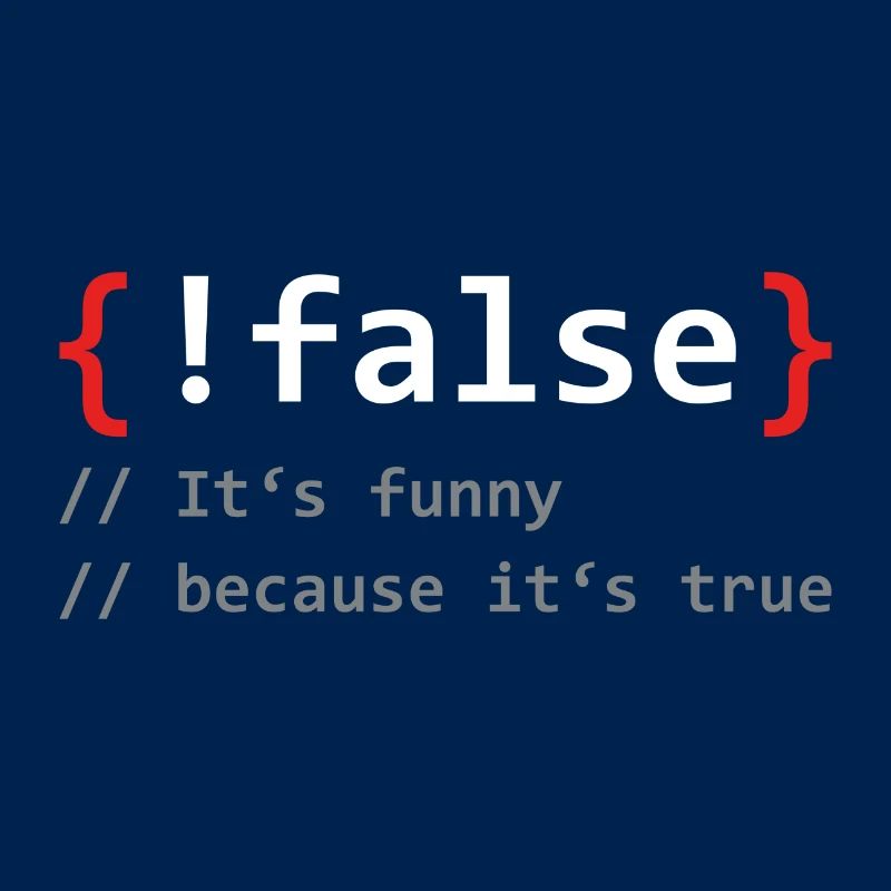 False it`s funny because it`s true Programmierer