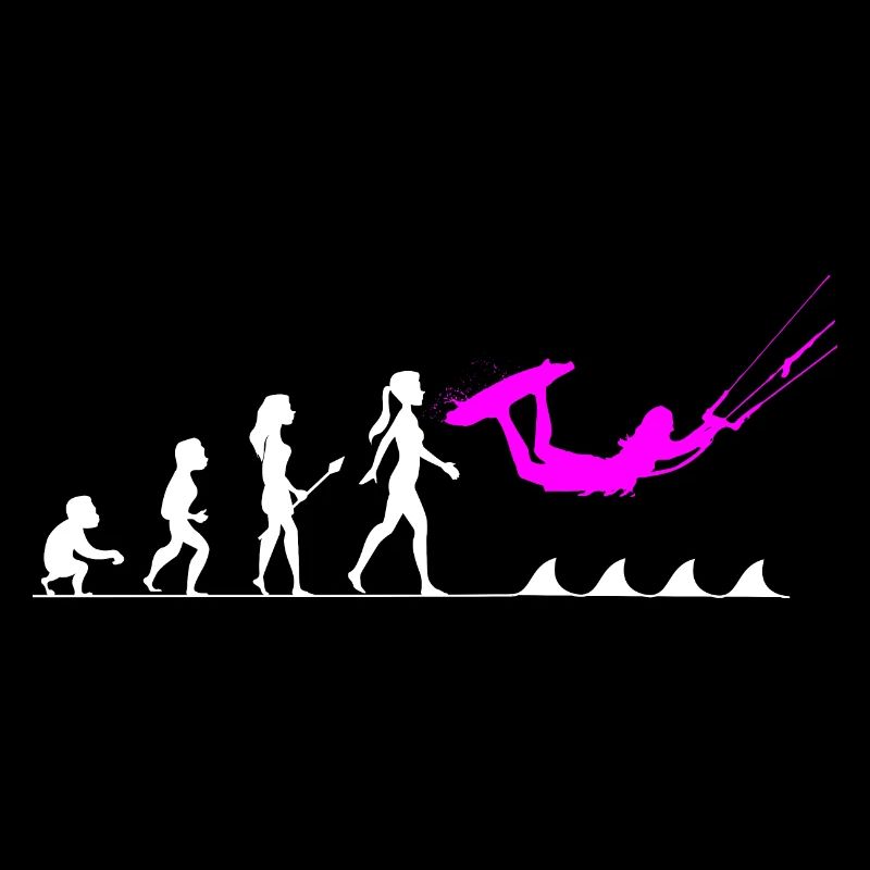 Die Evolution zur Kitesurferin