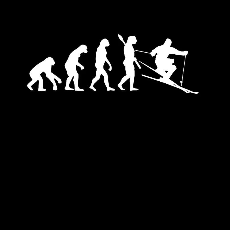 Skifahrer Evolution