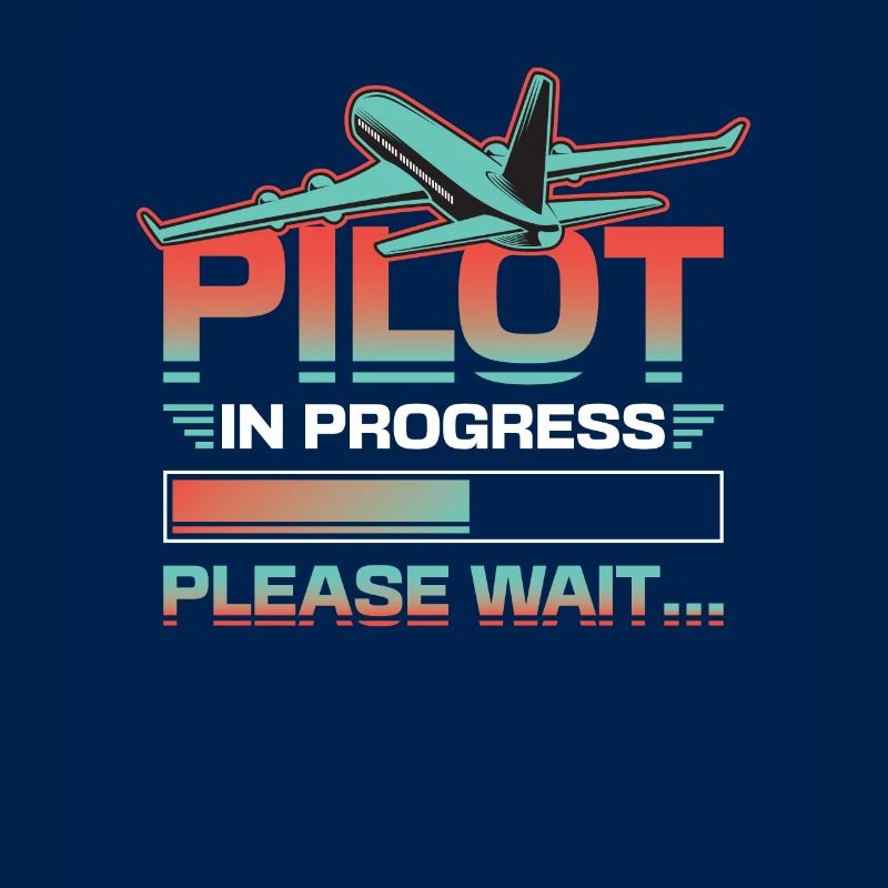 Pilot In Arbeit, Bitte Warten, Flugzeugtraining
