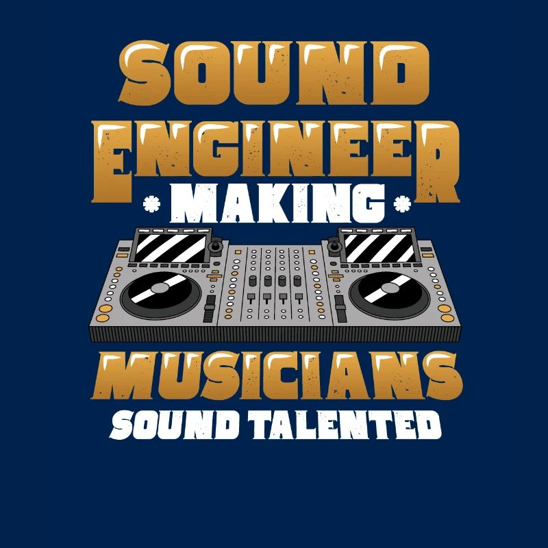 Funny sound engineer and sound engineer