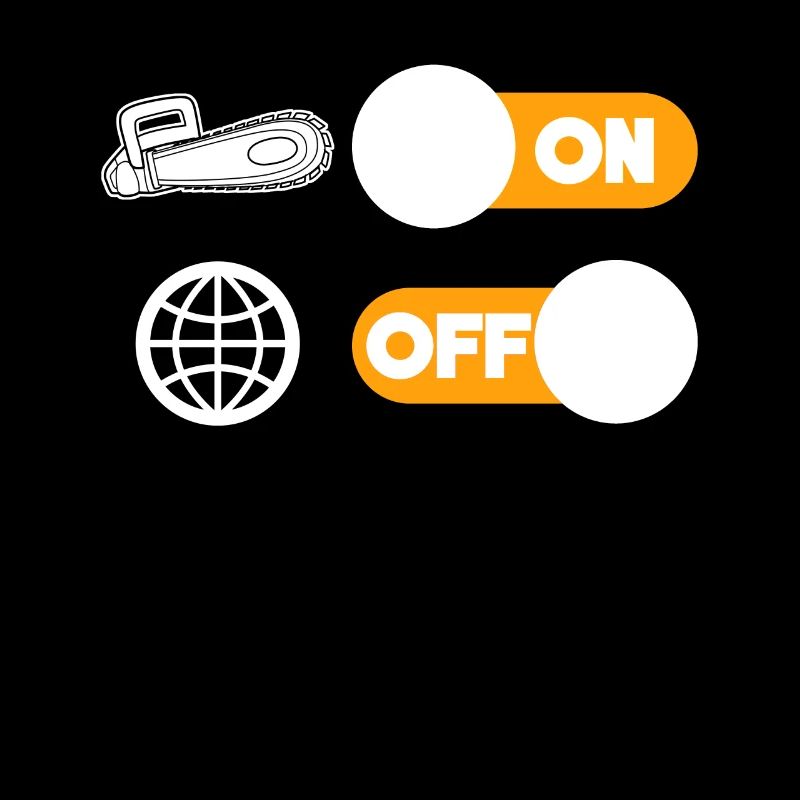 Tronçonneuse bûcheron sort blague