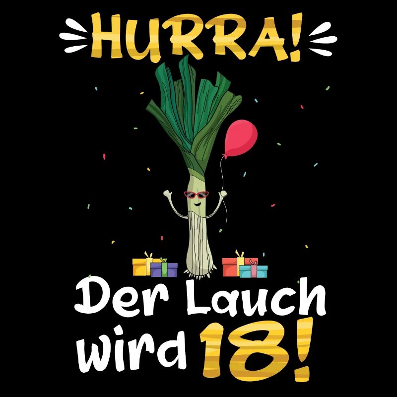 Der Lauch wird 18 Junge Geschenk 18. Geburtstag