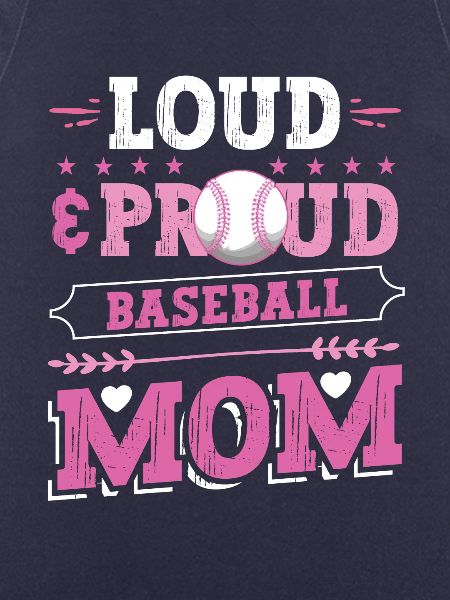 Laut und stolze Baseball-Mutter