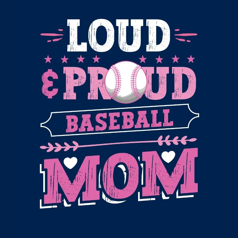 Laut und stolze Baseball-Mutter