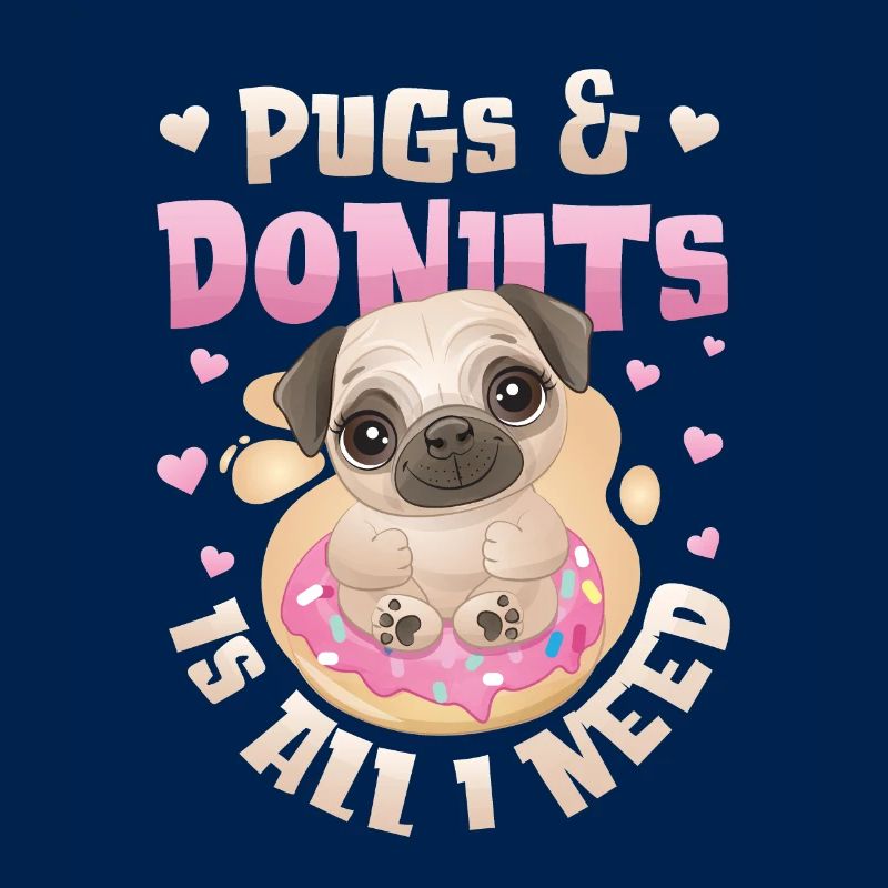Mops Donut Lover Mädchen