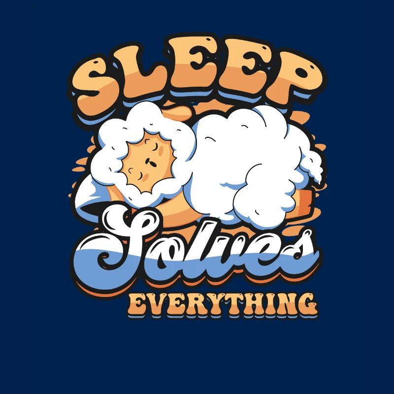 Sleep solves everything, sheep,sleeping, late risers.