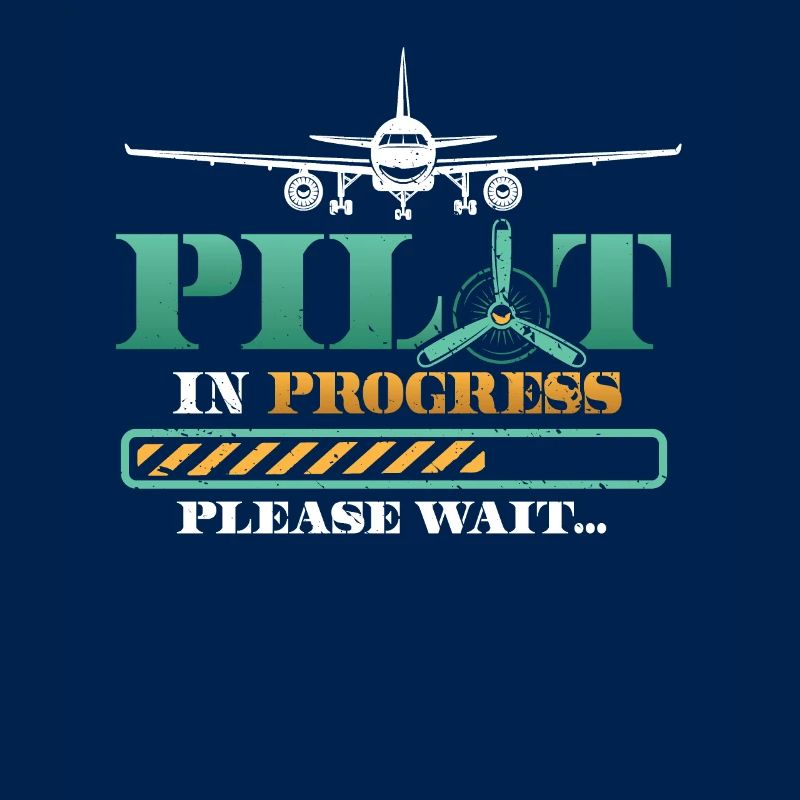 Pilot In Arbeit, Bitte Warten, Flugzeugtraining