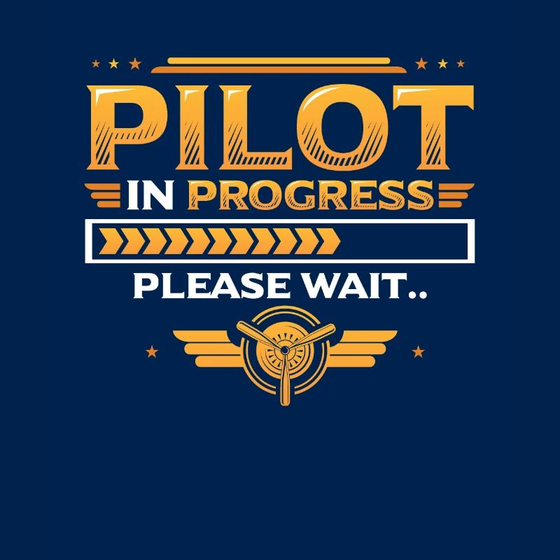 Pilot In Arbeit, Bitte Warten, Flugzeugtraining