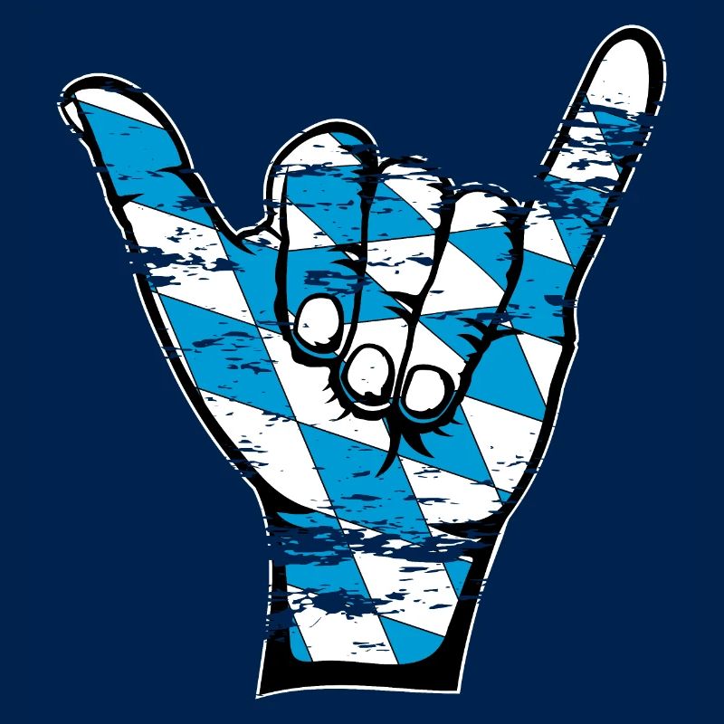 Drapeau de la Bavière Symbole de surf utilisé