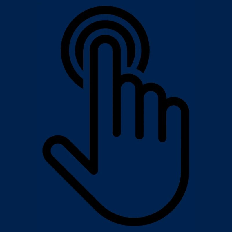 Mouse pointer hand digital