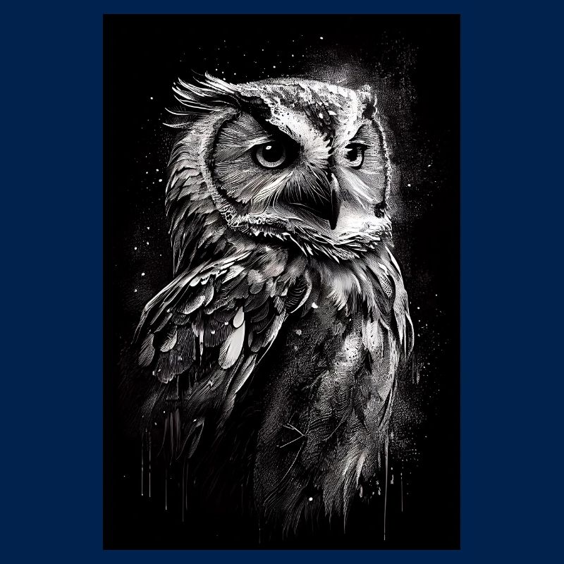 Eule Vogel Tier Eulen Drawn