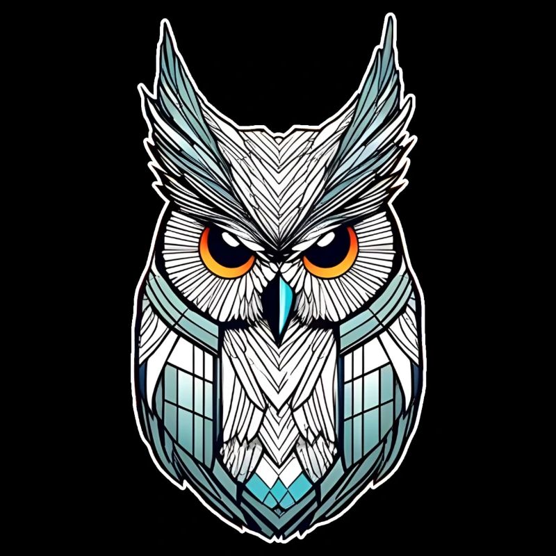 Cooles Eulen Symbol