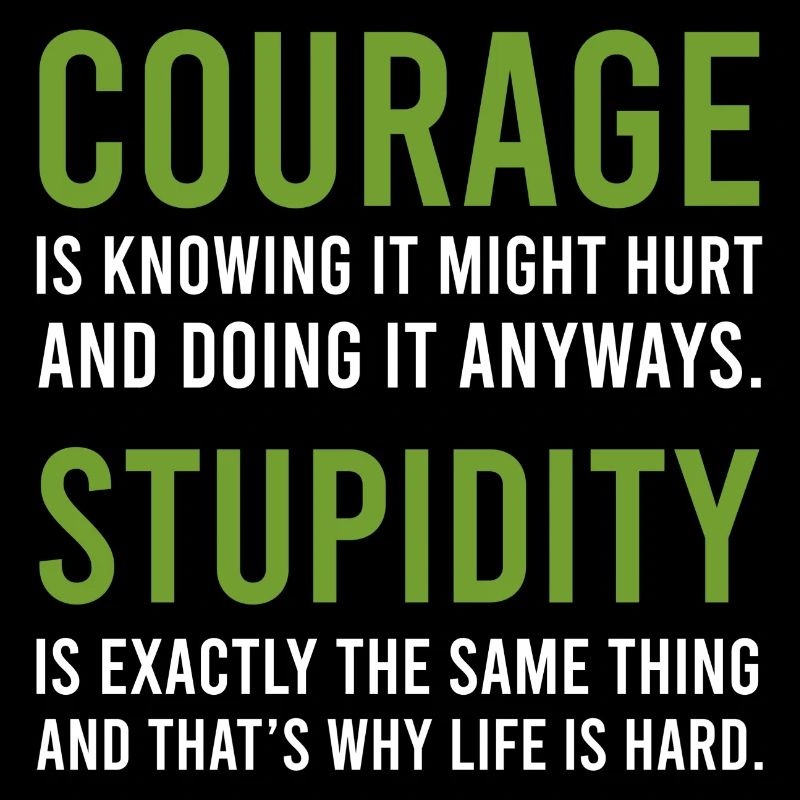 Courage Dummheits Courage and Stupid Geschenk