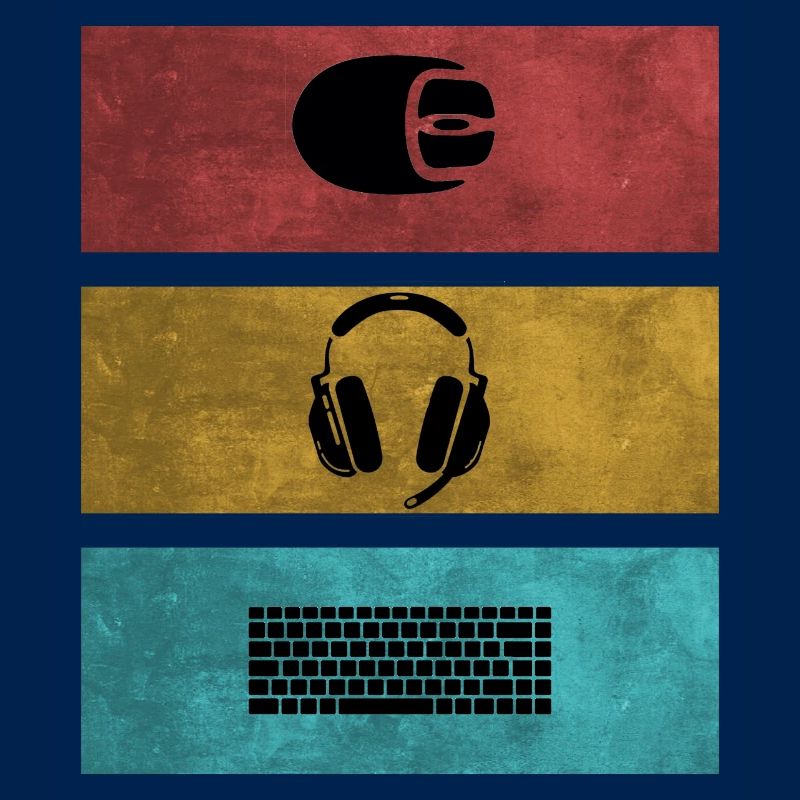 Basic Gamer Setup Programer Headset Mouse Keyboard