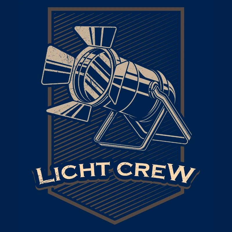 LIGHT CREW Retro Licht Lichttechniker Geschenk