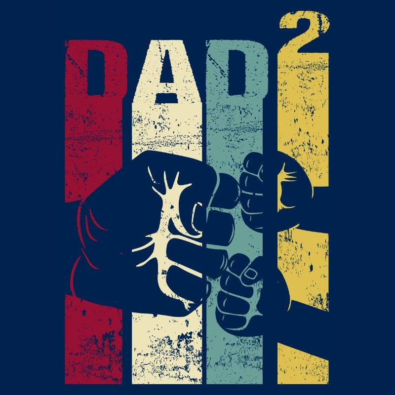 Papa Vater von 2 Kinder Zwillinge Söhnen Mädchen