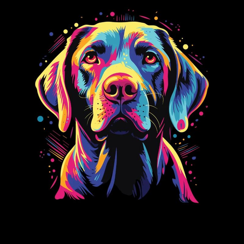 Wasserfarben Farbenfroher Pointer