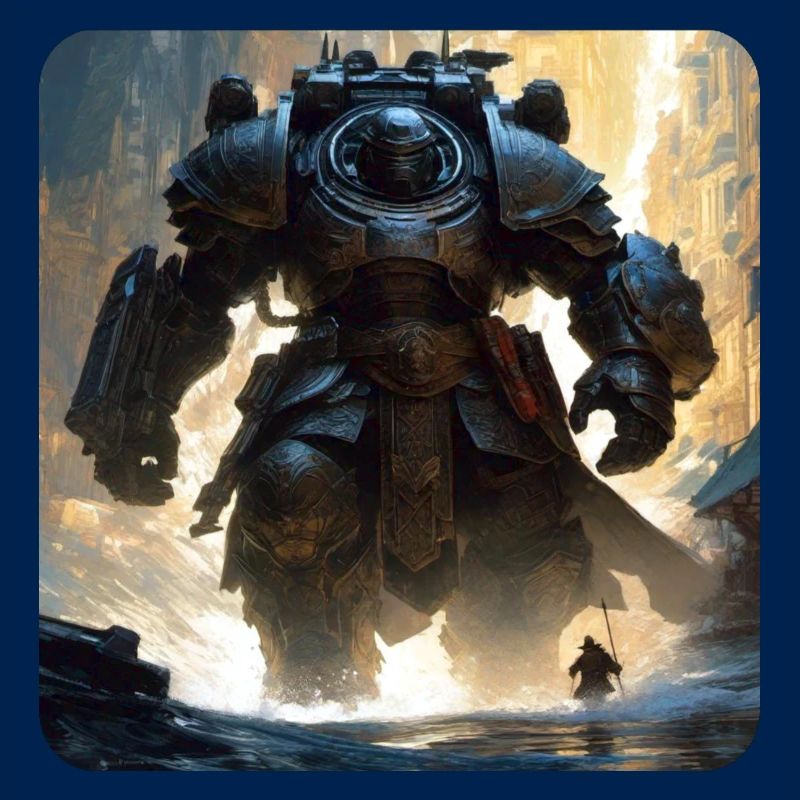 Dark Cyborg Android Warrior