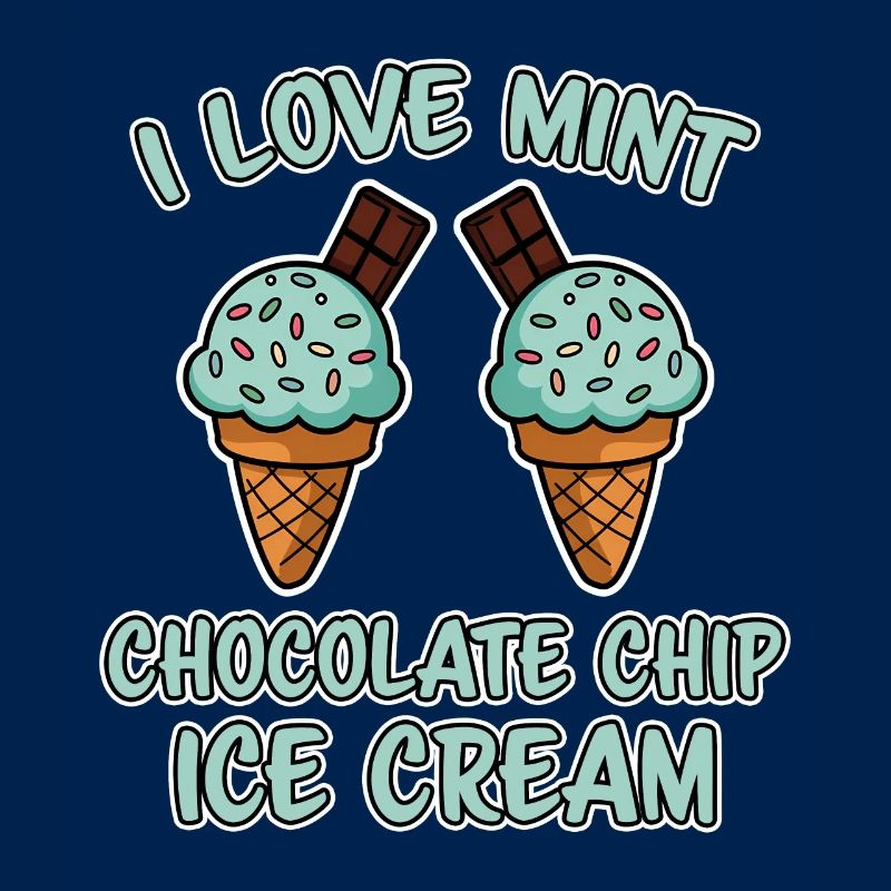 Schoko Minz Eis Spruch Lustiges Minz Eis Geschenk