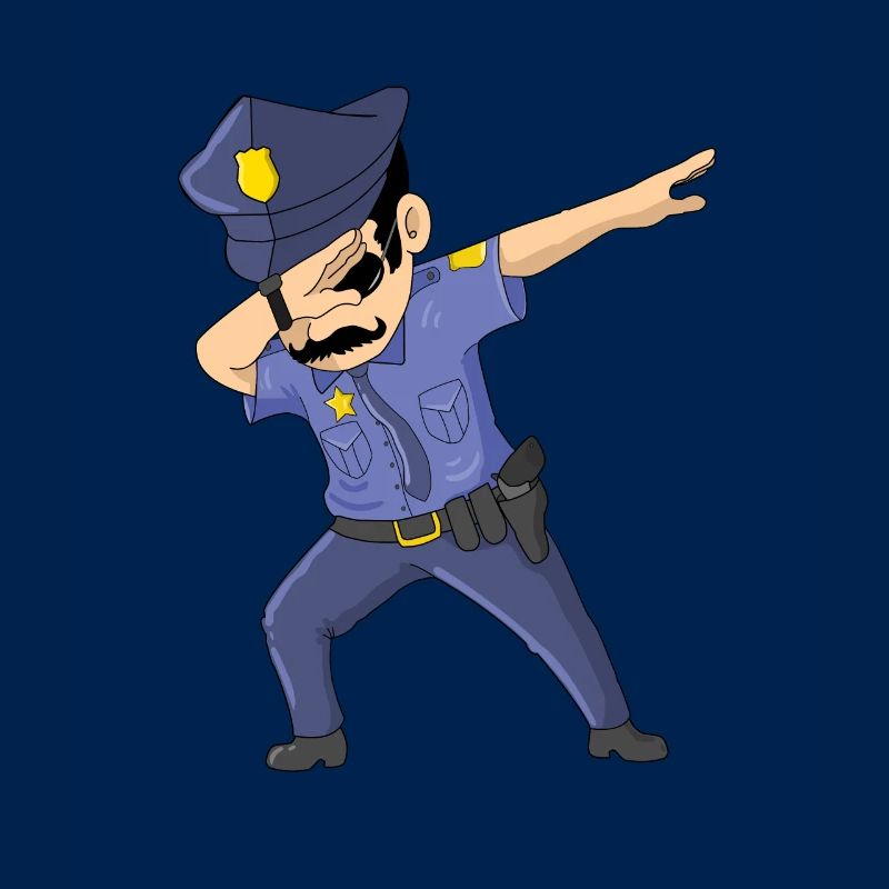 Dabbing Future Policeman Dab Dance Dabbing Cop
