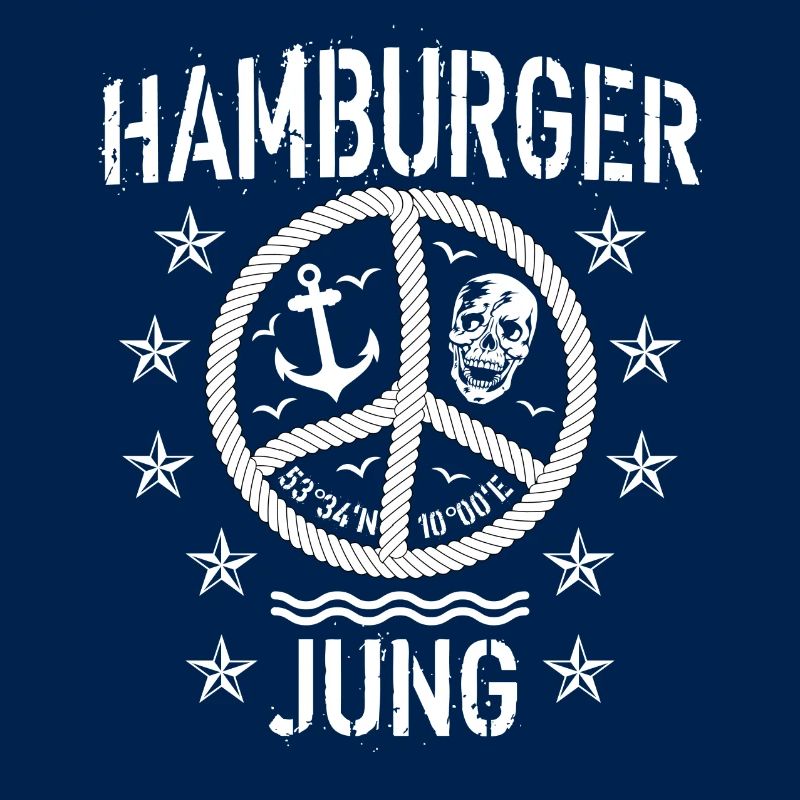 96 Hamburger Jung Peace Friedenszeichen Seil