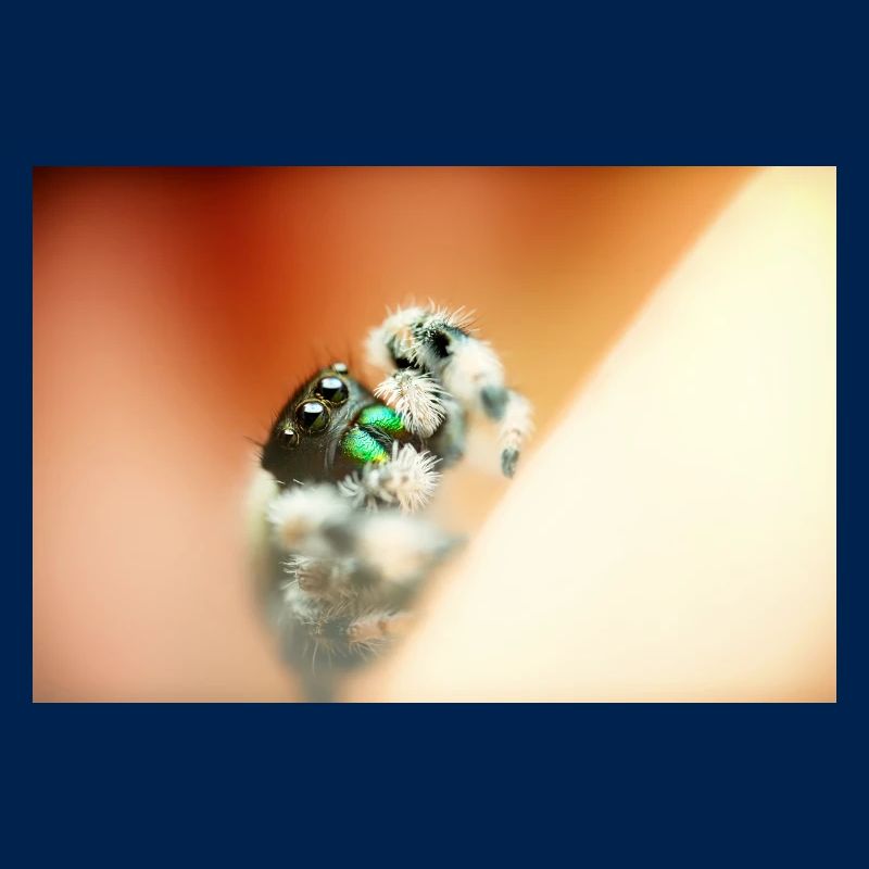 Springspinne, Phidippus regius,jumping spider