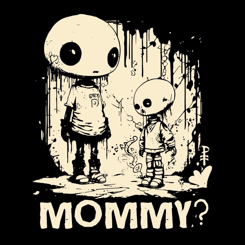 Abstrakte Kunst, Mutter und Kind, Mami?